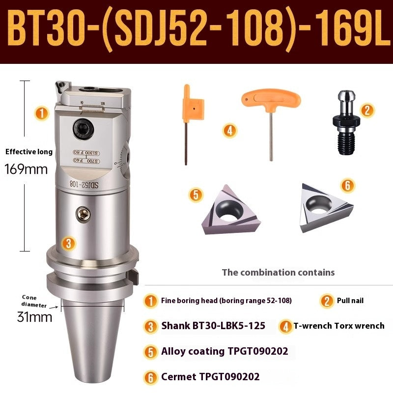 1071-SDJ Fine Boring Tools Fine Boring Heads Adjustable BT40 Fine Boring Tools Set Machining Center Small Bore Fine Boring Tools Shandong Denso Pricision Tools Co.,Ltd.